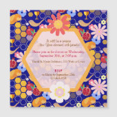 Happy Rosh Hashanah Jüdisches Neujahr Blumenmagnet Magnetkarte (Vorderseite)