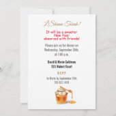 Happy Rosh Hashanah Jüdisches Neujahr Einladung (Rückseite)