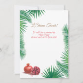 Happy Rosh Hashanah Jüdisches Neujahr Einladung (Rückseite)