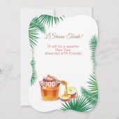 Happy Rosh Hashanah Jüdisches Neujahr Einladung (Rückseite)