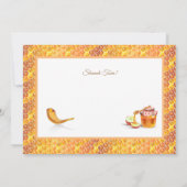 Happy Rosh Hashanah Jüdisches Neujahr Gruß Karte (Rückseite)