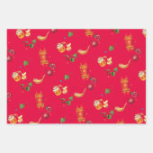 Happy Rosh Hashanah Juwish New Year Honey & Apple Geschenkpapier Set (Vorderseite 2)