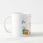 Happy Rosh Hashanah Juwish New Year Honey & Apple Kaffeetasse (Links)