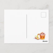 Happy Rosh Hashanah Juwish New Year Honey & Apple Postkarte (Rückseite)