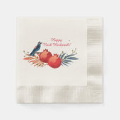 Happy Rosh Hashanah Juwish New Year Pomegranates Serviette (Vorderseite)