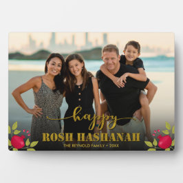 Happy Rosh Hashanah Luxury Gold Script Foto Fotoplatte