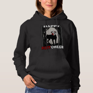 Happy Rottoween Rottweiler in Hockey Maske Hallowe Hoodie