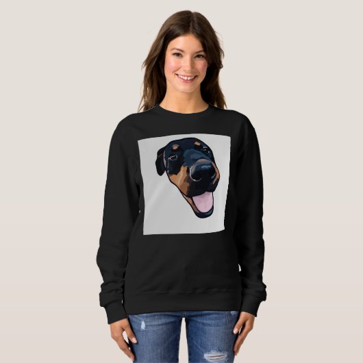 Happy Rottweiler 35 Sweatshirt (Vorne ganz)