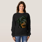 Happy Rottweiler Hat Sweatshirt (Vorne ganz)