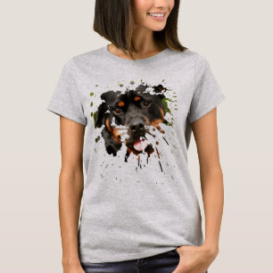 Happy Rottweiler Nah-up T - Shirt