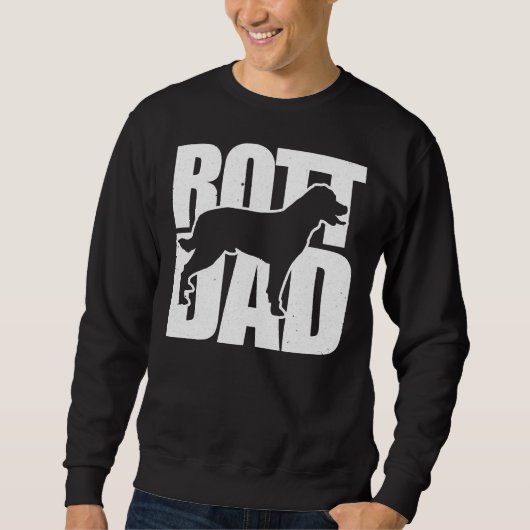 Happy Rottweiler Vater Sweatshirt (Vorderseite)