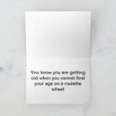 Happy Roulette Wheel Karte (Innenseite)