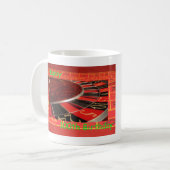 Happy Roulette Wheel zum 100. Geburtstag Kaffeetasse (Vorderseite Links)