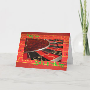 Happy Roulette Wheel zum 104. Geburtstag Karte