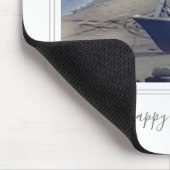 Happy Ruhestand Cornish Fischerboot am Strand Mousepad (Ecke)