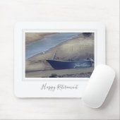 Happy Ruhestand Cornish Fischerboot am Strand Mousepad (Mit Mouse)