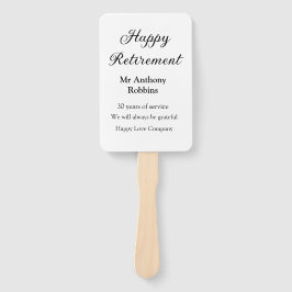 Happy Ruhestand hinzufügen Namen Jahre des Dienste Fächer