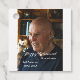 Happy Ruhestand Name Foto Jahre Dienst oder Geschenkanhänger