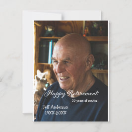 Happy Ruhestand Name Foto Jahre Dienst oder Postkarte