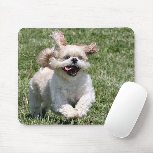 Happy Run Shih Tzu Mousepad (Mit Mouse)