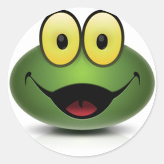 Happy Runder Aufkleber