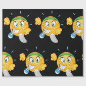 Happy Running Emoji Geschenkpapier (Flach)