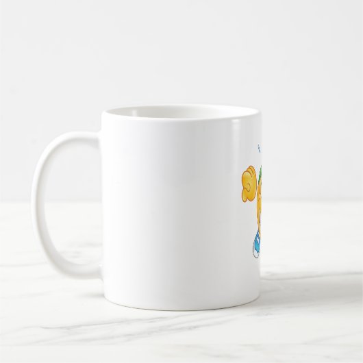 Happy Running Emoji Kaffeetasse (Links)