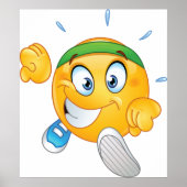 Happy Running Emoji Poster (Vorne)
