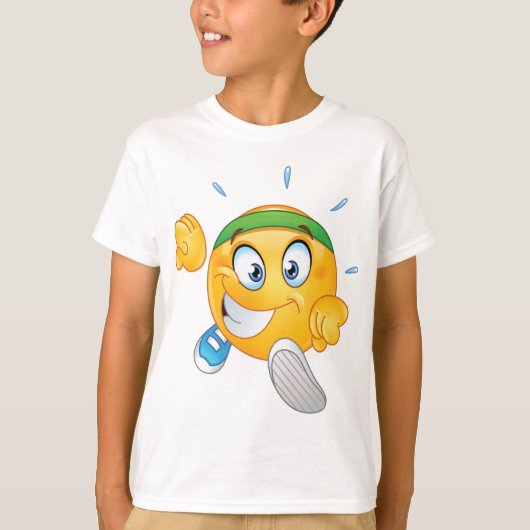 Happy Running Emoji T-Shirt (Vorderseite)