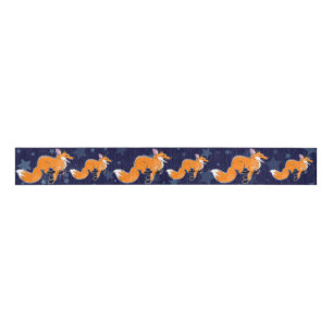 Happy Running Fox Ribbon Ripsband