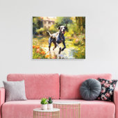 "Happy Running Great Dane" Leinwanddruck (Insitu (Wohnzimmer))