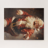 Happy Running Santa Puzzle (Horizontal)