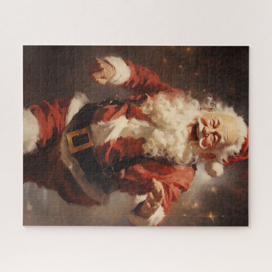 Happy Running Santa Puzzle (Horizontal)