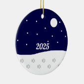 Happy Rural Winter Keramik Ornament (Rechts)