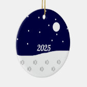 Happy Rural Winter: Keramik Ornament (Rechts)