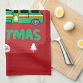 Happy RV Motorhom Xmas Geschirrtuch (Viertel Falte)