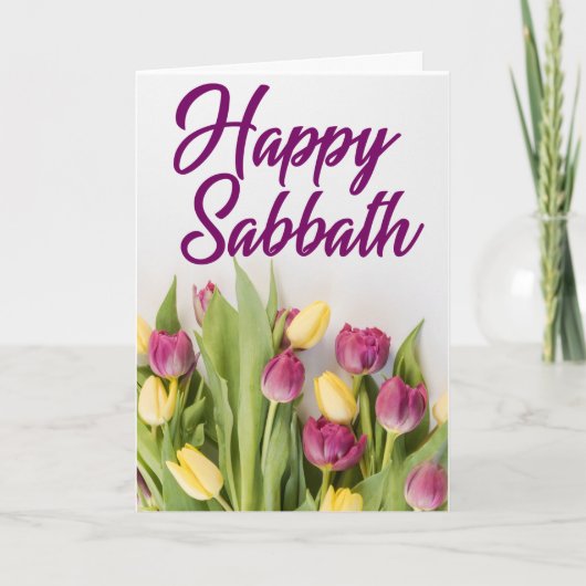 Happy Sabbath Greeting Card Karte (Vorderseite)