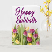 Happy Sabbath Greeting Card Karte (Gelbe Blume)