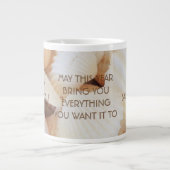 Happy Sabbatical Wish, Jumbo University Tasse Musc (Vorderseite)