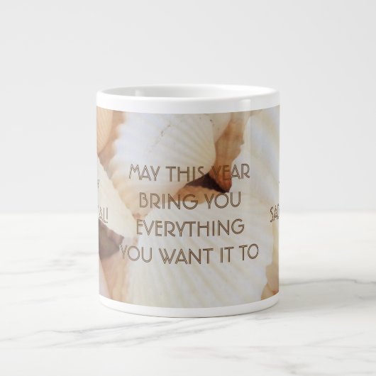 Happy Sabbatical Wish, Jumbo University Tasse Musc (Vorderseite)