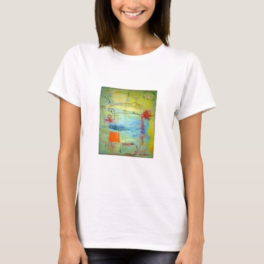 Happy Sad Face Abstrakt Hankamer Artjunkhaus T-Shirt (Vorderseite)