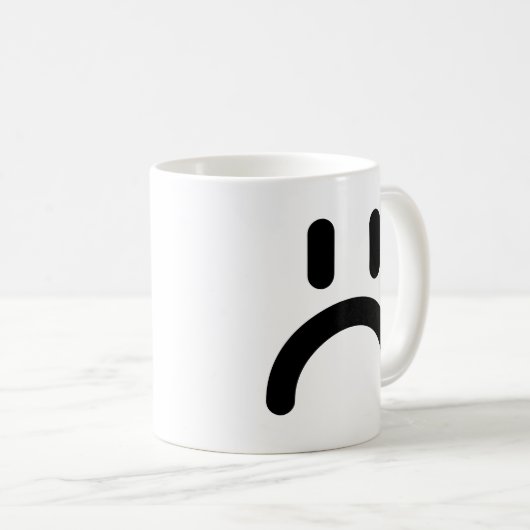 Happy Sad Face Kaffeetasse (VorderseiteRechts)