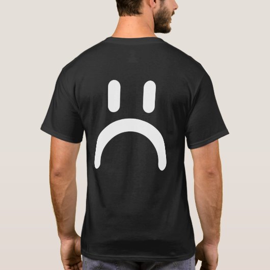 Happy Sad Face T-Shirt (Rückseite)