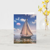 Happy Sailing Karte (Gelbe Blume)