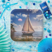 Happy Sailing Pappteller (Party)