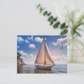 Happy Sailing Postkarte (Stehend Vorderseite)