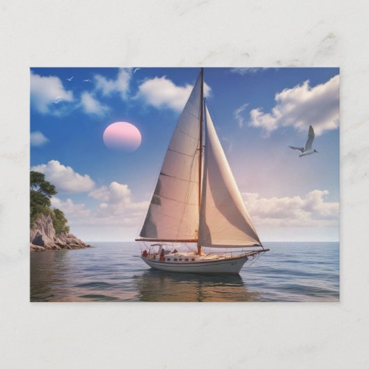 Happy Sailing Postkarte (Vorderseite)
