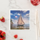 Happy Sailing Serviette (Beispiel)