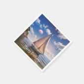 Happy Sailing Serviette (Ecke)