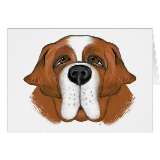 Happy Saint Bernard (Vorderseite (Horizontal))